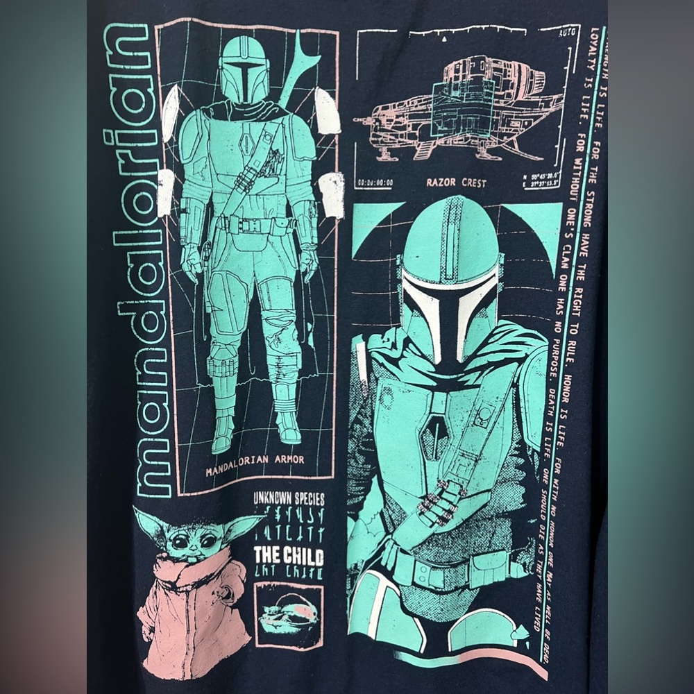 Star Wars The Mandalorian The Child Long Sleeve Shirt - Picture 4 of 6